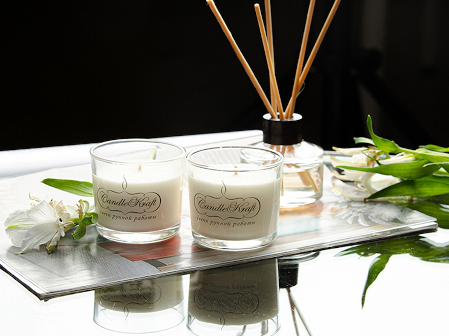 Kauniit käsintehdyt kynttilät